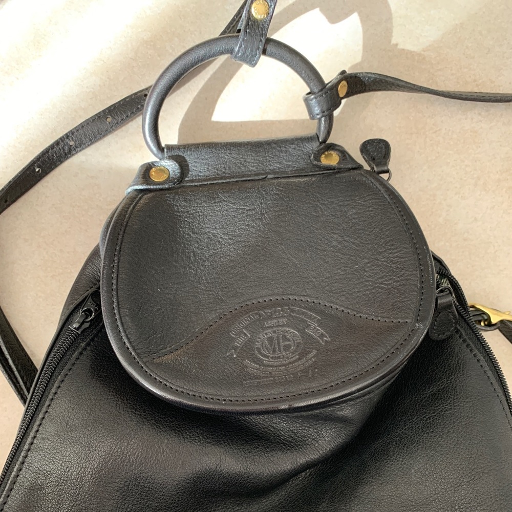 GHURKA LEATHER BUCKET  BACK PACK PURSE
